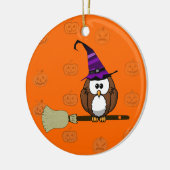 Hexeneule Keramik Ornament (Links)