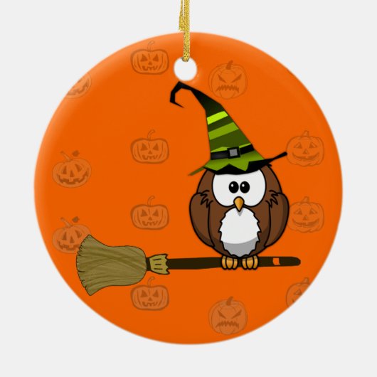 Hexeneule Keramik Ornament (Hinten)