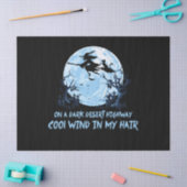 Hexenfahren bricht auf dunklen Wüstenwegen Seidenpapier (Basteln)