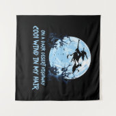 Hexenfahren bricht auf dunklen Wüstenwegen Wandteppich (Vorderseite (Horizontal))