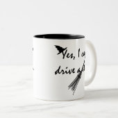 Hexenfahrt ein Stick Funny Halloween Tasse (VorderseiteRechts)