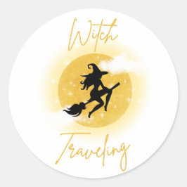 Hexenfahrt Runder Aufkleber