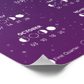 Hexenfalter Himmelsmond-Kalender Poster (Ecke)