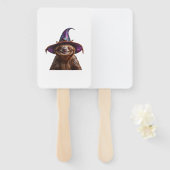 Hexenfaultier Halloween-Süßigkeiten oder Saures un Fächer (Vorne und Hinten)