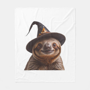 Hexenfaultier Halloween-Süßigkeiten oder Saures un Fleecedecke
