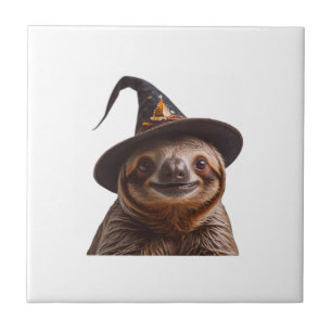 Hexenfaultier Halloween-Süßigkeiten oder Saures un Fliese