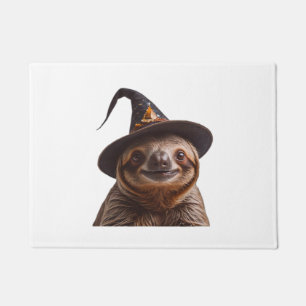 Hexenfaultier Halloween-Süßigkeiten oder Saures un Fußmatte