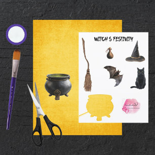 Hexenfestival Verzierungen Scrapbook