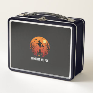 Hexenflug-Nacht-Grafikdesign zu Halloween_1 Metall Brotdose
