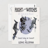 Hexenflug Postkarte (Vorne/Hinten)