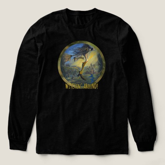 "Hexenfrau" bearbeite dich selbst Tri-Blend Shirt (Design Vorderseite)