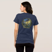 "Hexenfrau" bearbeite dich selbst Tri-Blend Shirt (Rückseite voll)