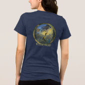 "Hexenfrau" bearbeite dich selbst Tri-Blend Shirt (Rückseite)