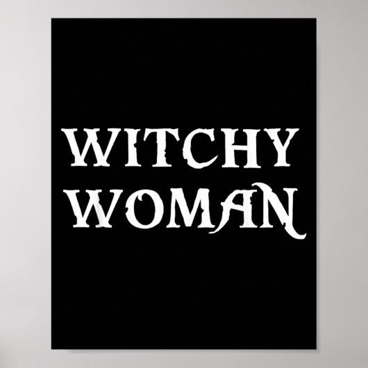 Hexenfrau Halloween Hexe Lustig Poster (Vorne)