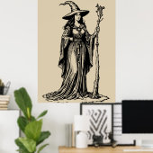 Hexenfrau Poster (Heimbüro)