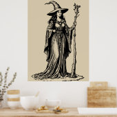 Hexenfrau Poster (Küche)