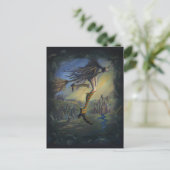 Hexenfrau Postkarte (Stehend Vorderseite)