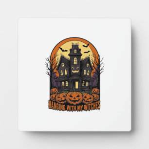 Hexenfreunde Halloween Spukhaus-Shirt_1 Fotoplatte
