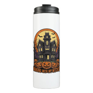 Hexenfreunde Halloween Spukhaus-Shirt_1 Thermosbecher