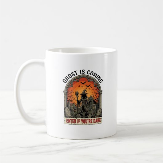 Hexenfriedhof Zombie Hände Geist kommt Hallo Kaffeetasse (Links)