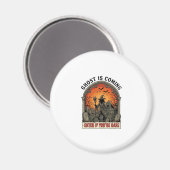Hexenfriedhof Zombie Hände Geist kommt Hallo Magnet (Vorderseite/Rückseite)