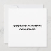 Hexenfrohe Halloween-Personalisierte Karte (Rückseite)