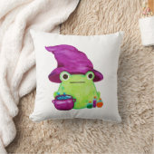 Hexenfrosch mit Kauldron und Wasserfarbe Kissen (Decke)