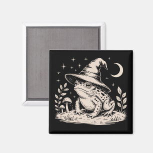 Hexenfrosch Vintage Halloween Goblincore Magnet