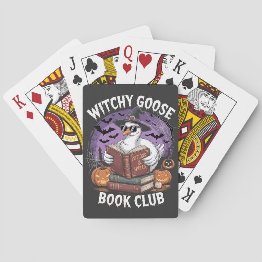 Hexengänger Buchklub Spooky Halloween Tier Spielkarten (Rückseite)
