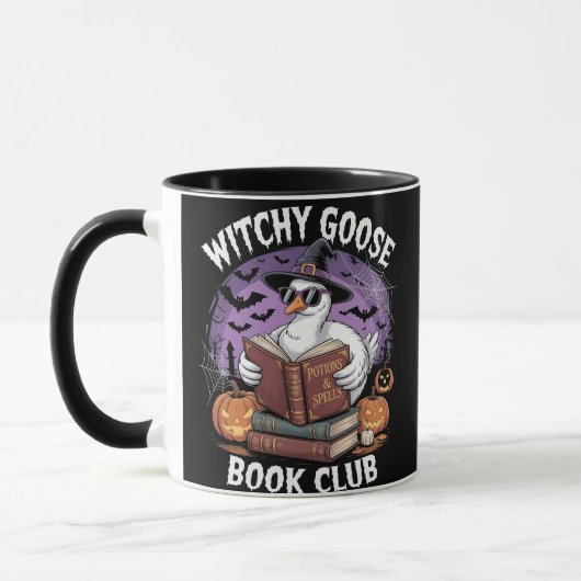 Hexengänger Buchklub Spooky Halloween Tier Tasse (Links)