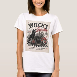 Hexengarten Halloween Retro T-Shirt