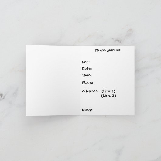 Hexengebäck Vollmond Halloween-Party Einladung (Innenseite)