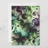 Hexengebräu Halloween-Alkoholtink Einladung (Rückseite)