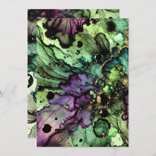 Hexengebräu Halloween-Alkoholtink Einladung (Vorne/Hinten)