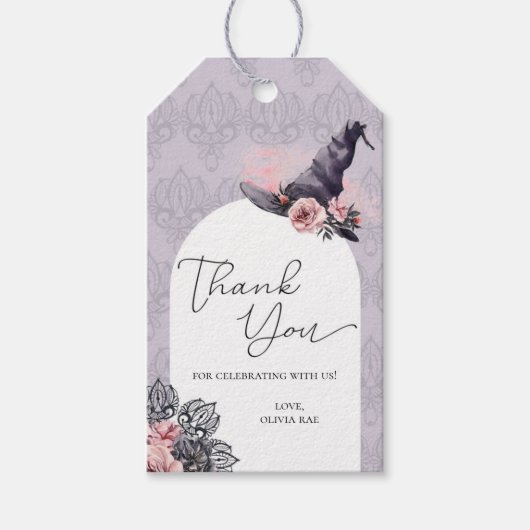 Hexengeburt oder Kinderdusche Geschenkanhänger (Vorderseite)