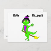 Hexengecko Postkarte (Vorne/Hinten)