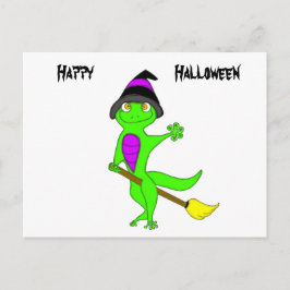 Hexengecko Postkarte