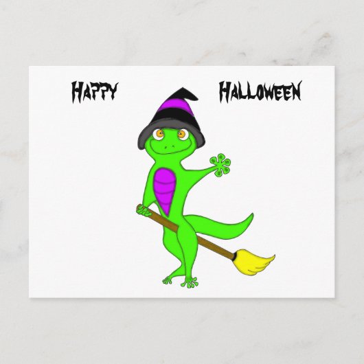 Hexengecko Postkarte (Vorderseite)