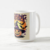 Hexengesicht ausruhen - Sonnenkürbis Kaffeetasse (VorderseiteRechts)