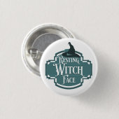 Hexengesicht Button (Vorne & Hinten)