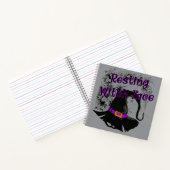 Hexengesicht - Halloween-Spinnennetz Notizblock (Innenseite)