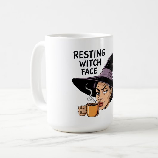 Hexengesicht Kaffeetasse (Vorderseite Links)