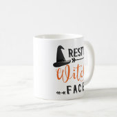 Hexengesicht Kaffeetasse (VorderseiteRechts)
