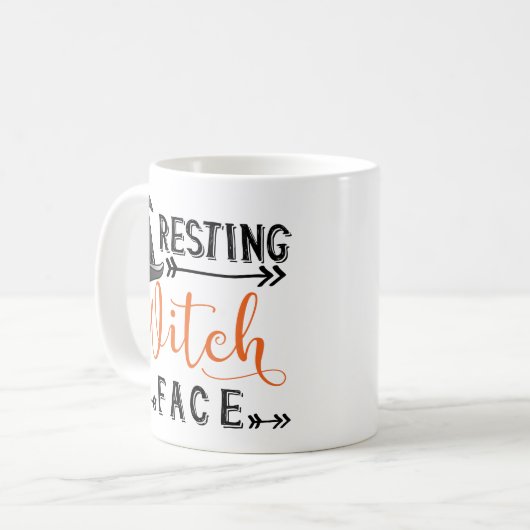 Hexengesicht Kaffeetasse (Vorderseite Links)