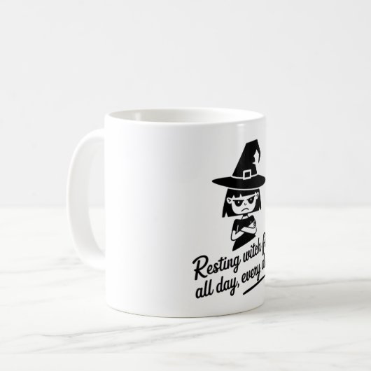 Hexengesicht Kaffeetasse (Vorderseite Links)