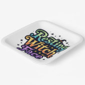 Hexengesicht Pappteller (Gewinkelt)