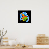 Hexengesicht Poster (Küche)