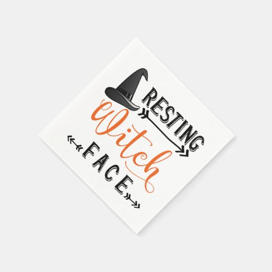 Hexengesicht Serviette (Ecke)