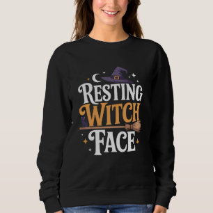Hexengesicht - stilvolles und unheimliches Hallowe Sweatshirt