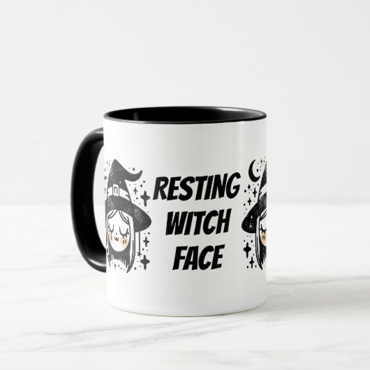 Hexengesicht Tasse (Vorderseite Links)